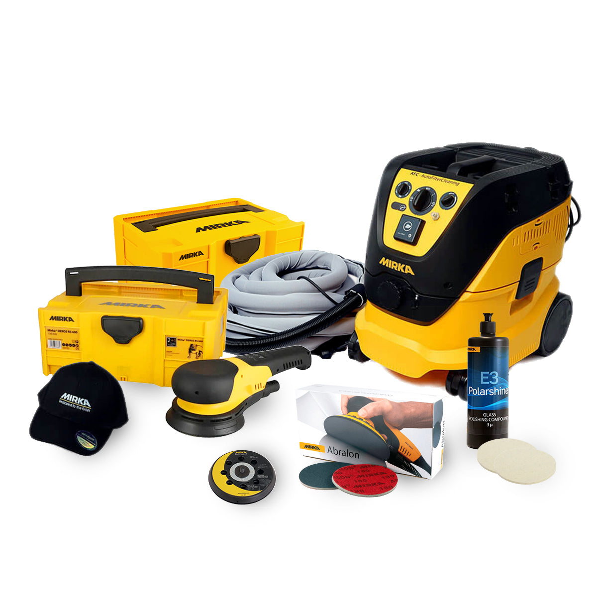 Mirka Glass Sanding & Polishing Kit with Case Best Abrasives