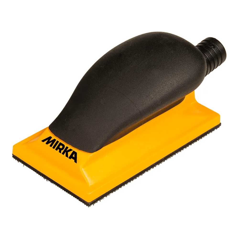 Mirka Hand Sanding Block - 70x125mm - Yellow Mirka
