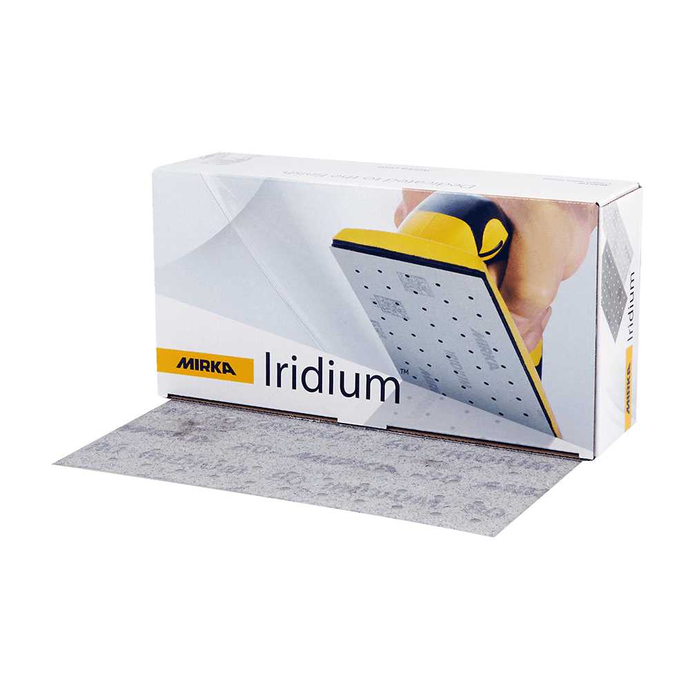 Mirka Iridium Sheets 115x230mm, 50/Pack Iridium