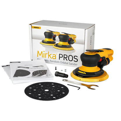 Mirka PROS 625CV Pneumatic Sander - 150mm Central Vacuum Orbit 2.5 Pros