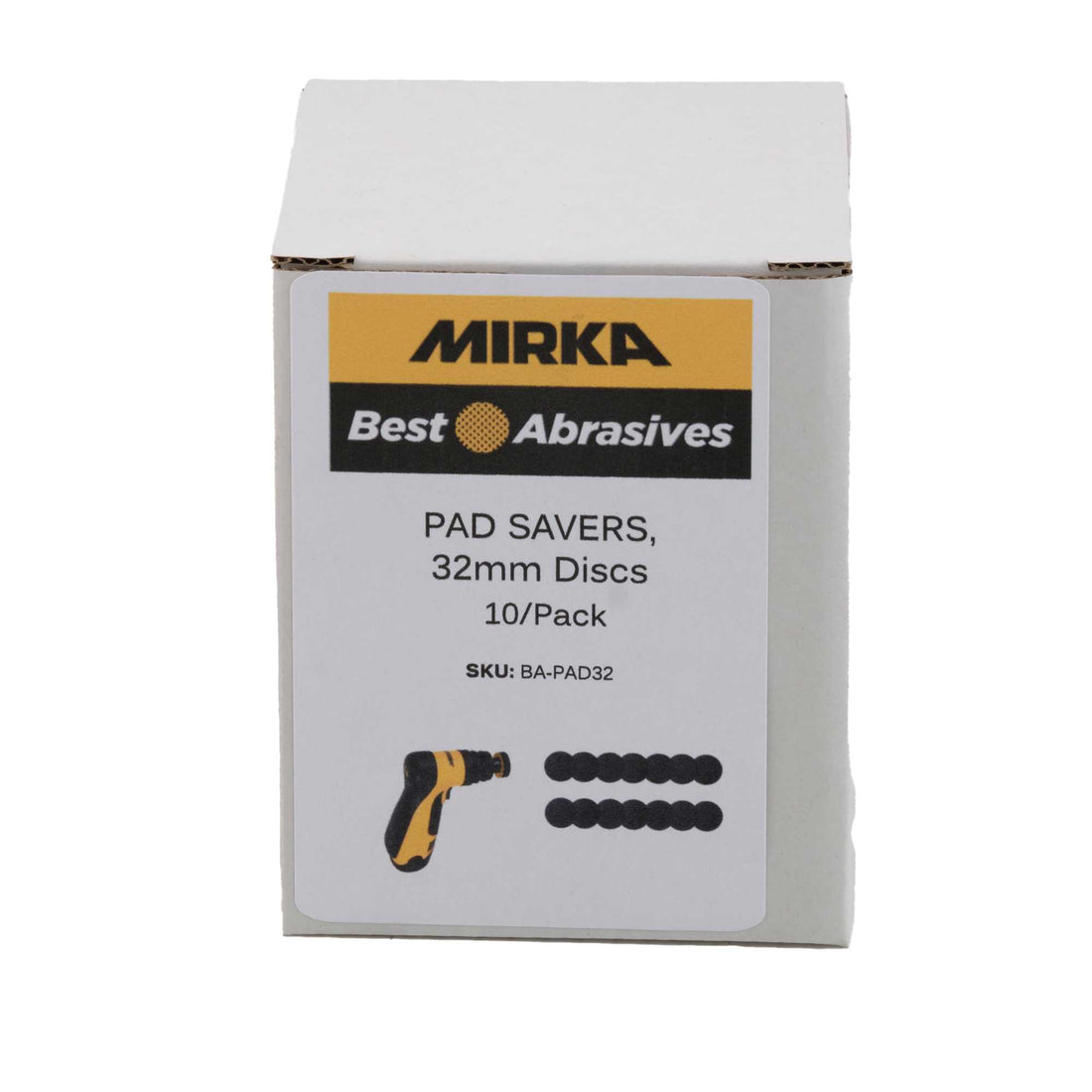 Mirka Pad Savers, 32mm Discs, 10/Pack Mirka