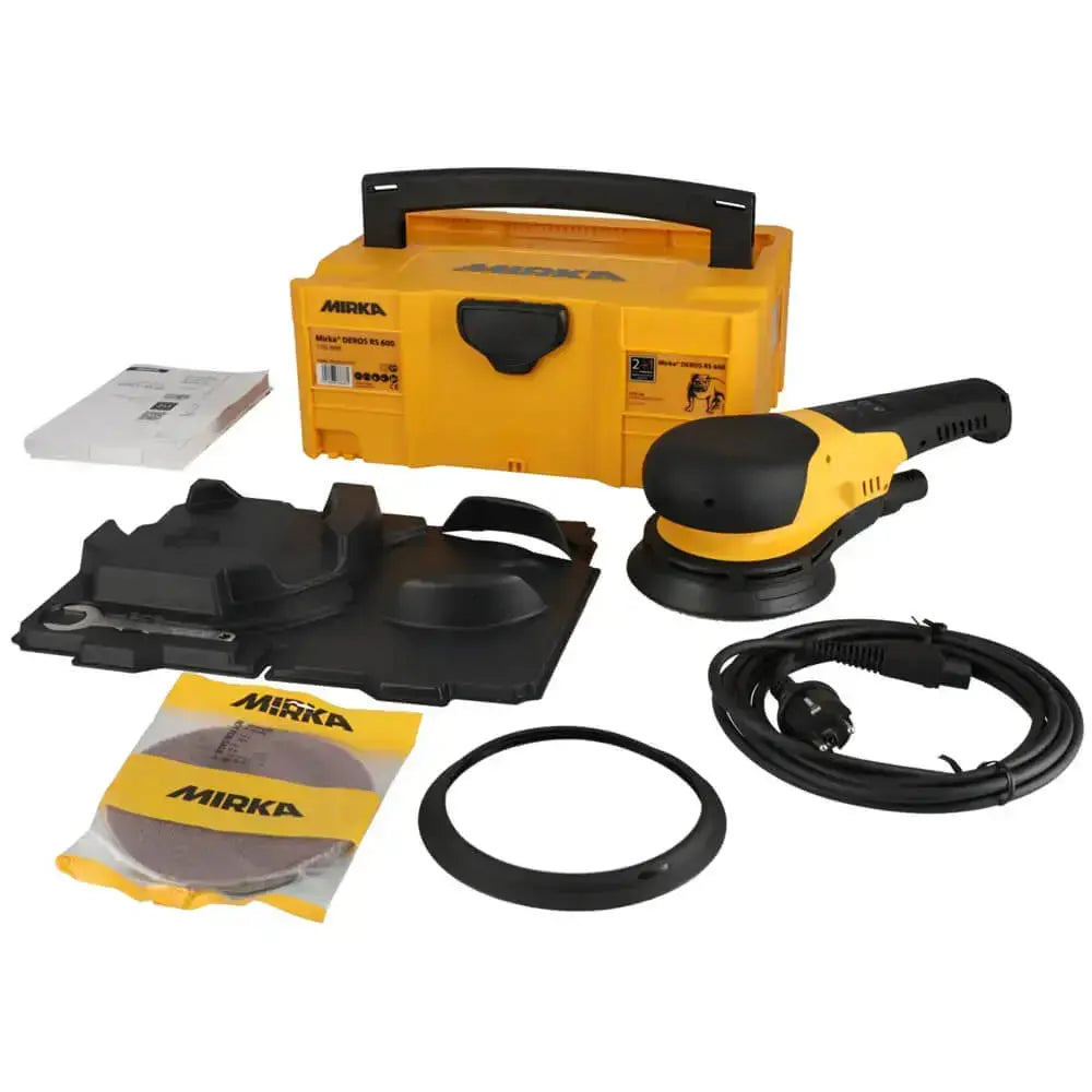 Mirka Deros RS 600 150mm Rotary Sander in Case Deros