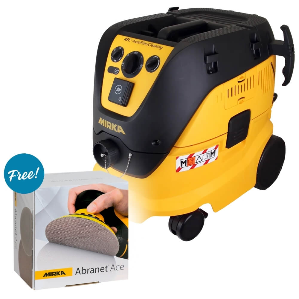 Mirka 1230 M Dust Extractor  + FREE Abranet Ace Kit