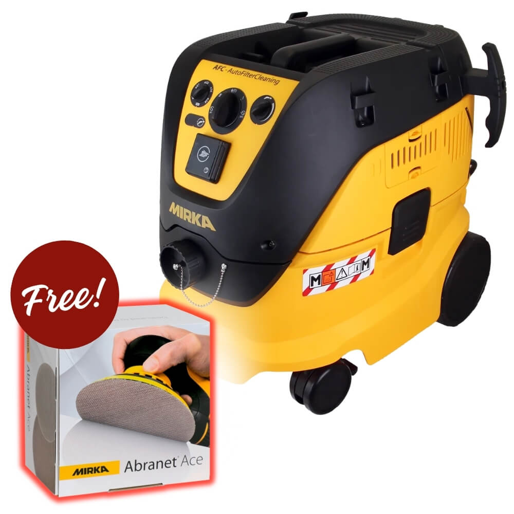 Mirka 1230 M Dust Extractor  + FREE Abranet Ace Kit
