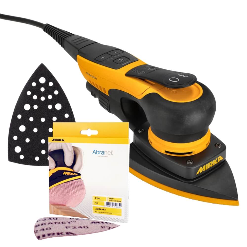 Mirka DEOS II Delta + Abranet Kit Best Abrasives