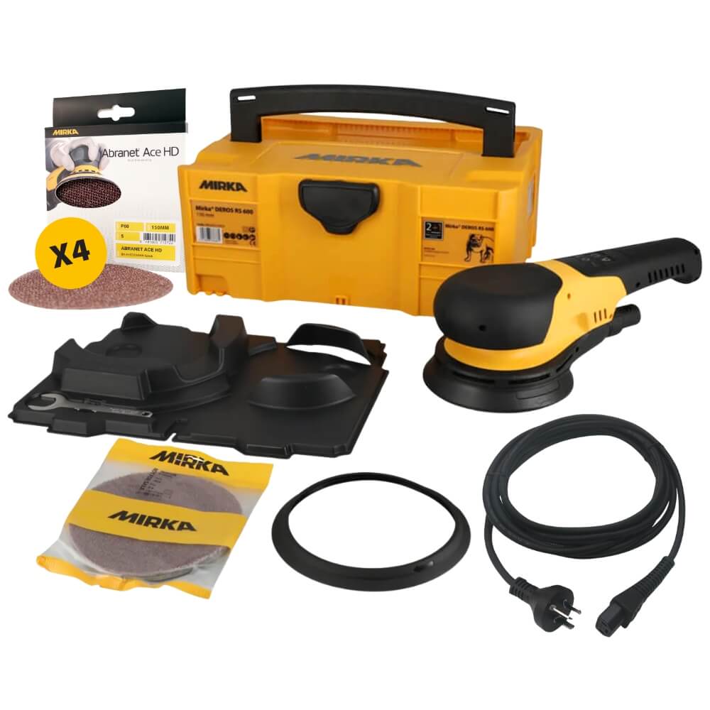 Mirka DEROS RS 600 + Abranet Ace HD Kit Best Abrasives