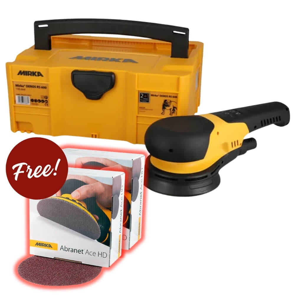 Mirka Deros RS 600 Sander + Abranet Ace HD Value Kit