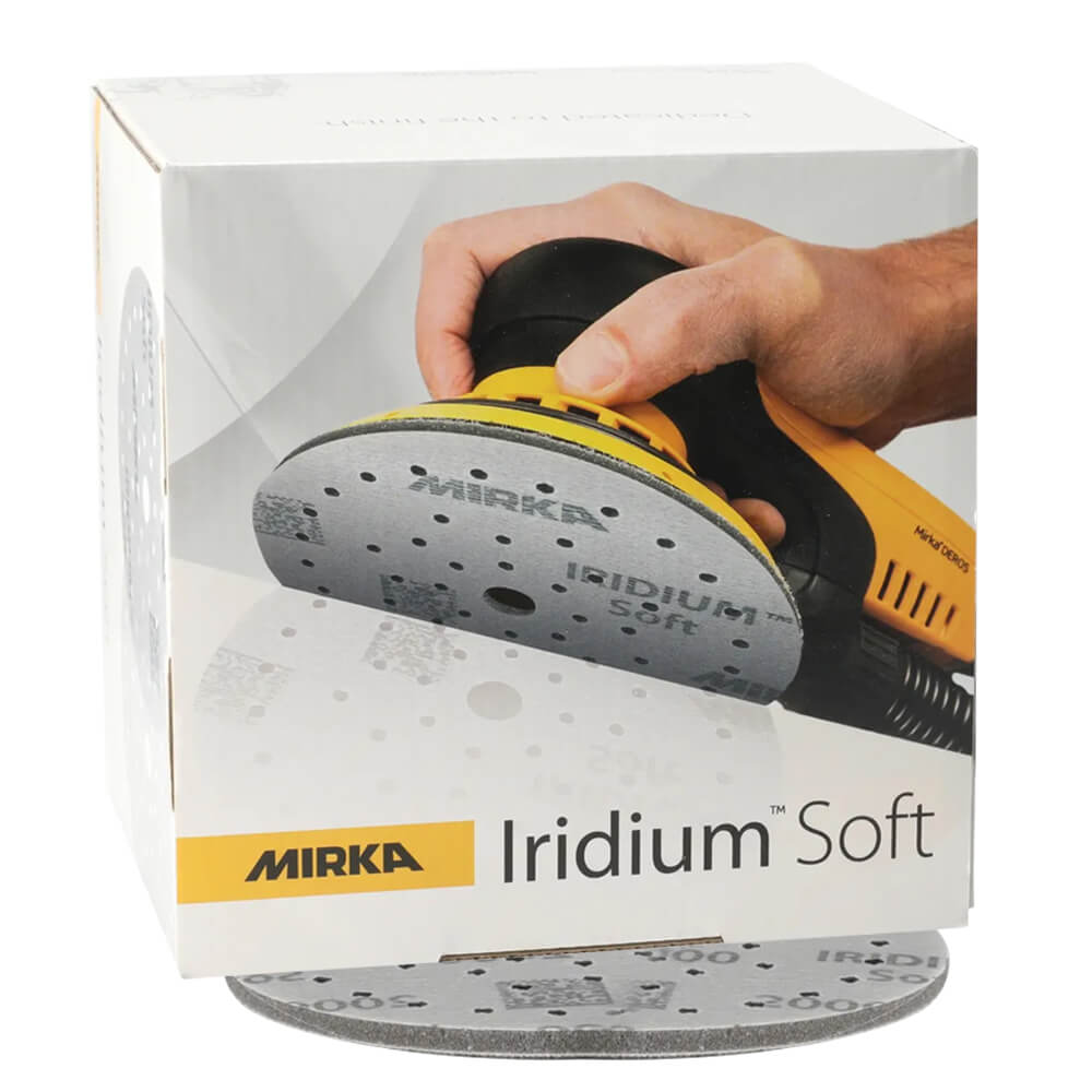Mirka Iridium Soft Foam Abrasive 150mm - 20 Pack Iridium Soft