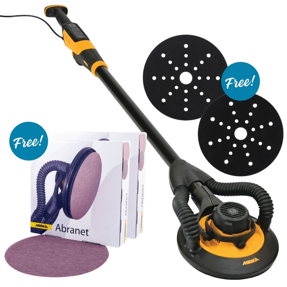 Mirka LEROS Wall Sander + Abranet Value Kit