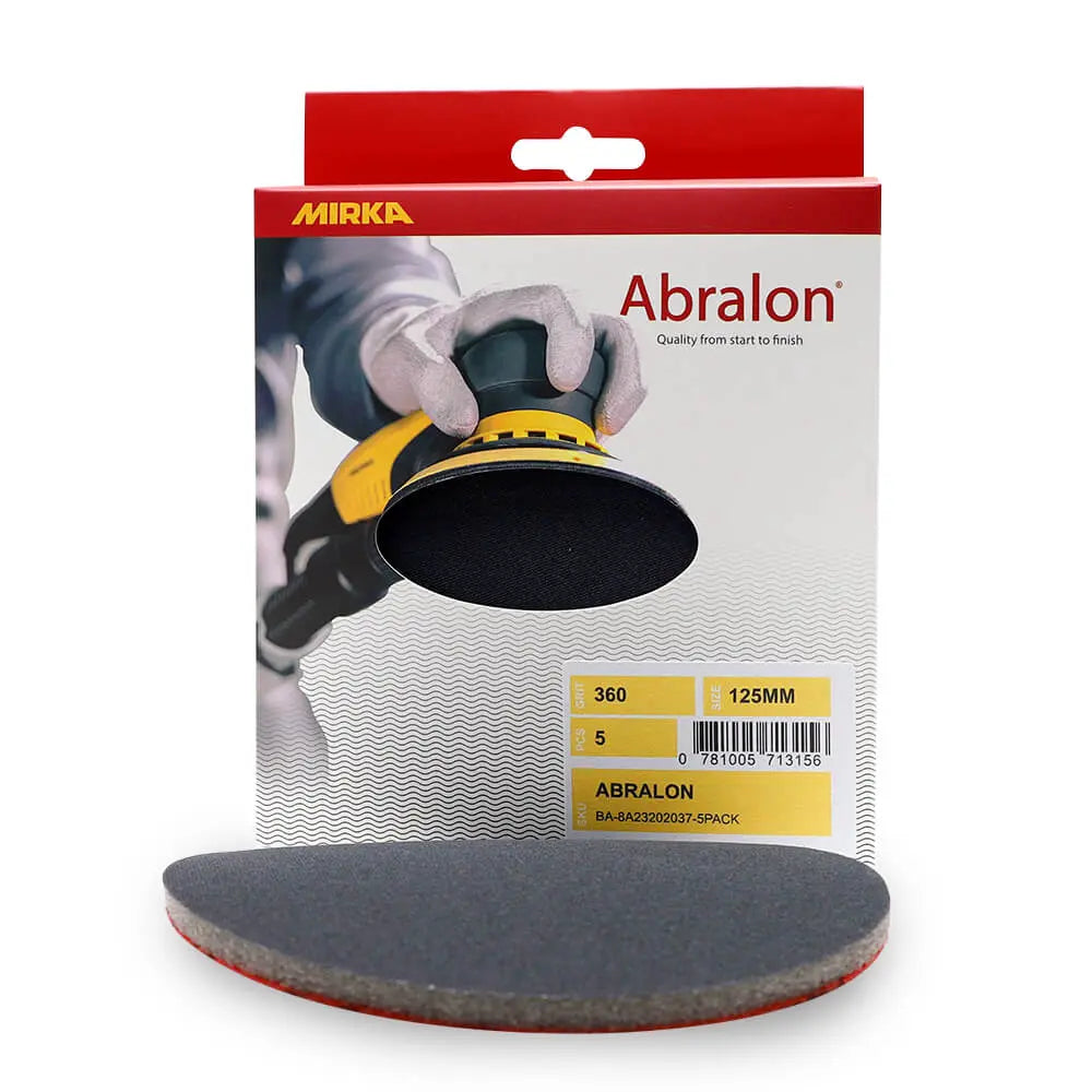 Mirka Abralon Foam Abrasive Disc - 125mm/5&quot;, 5/Pack Abralon