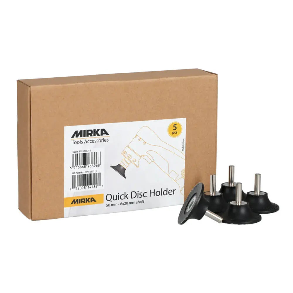 Mirka Quick Disc Holder 50 mm, 6x20 mm shaft, 5/Pack Mirka