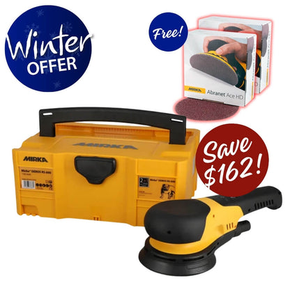 Winter Deros RS 600 Rotary + Abranet Ace HD Kit Best Abrasives