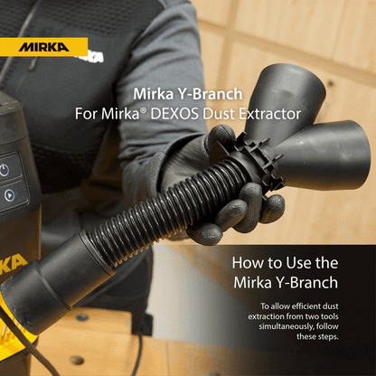 Mirka Y-branch for Mirka DEXOS Dust Extractor Dexos