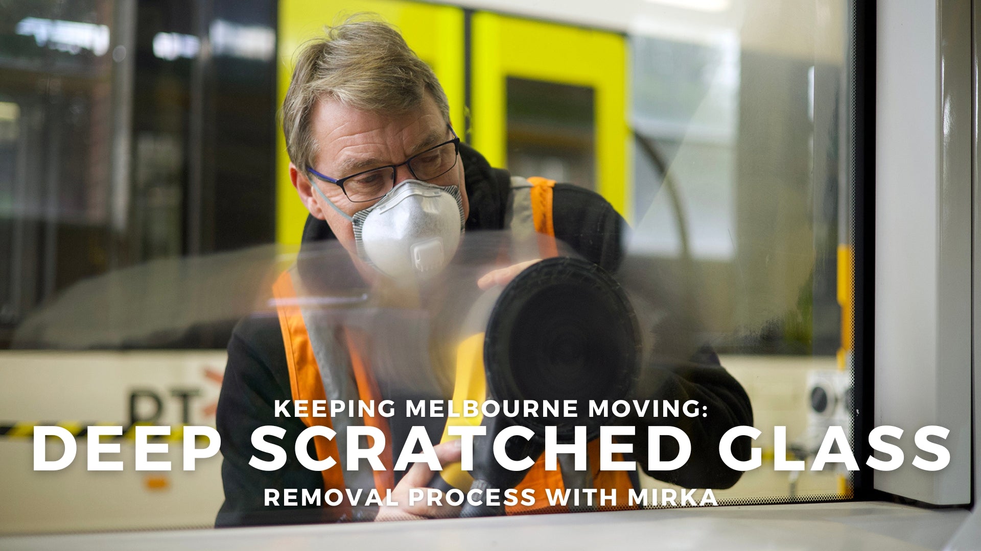 Load video: Deep Scratch Glass Removal Process with Mirka