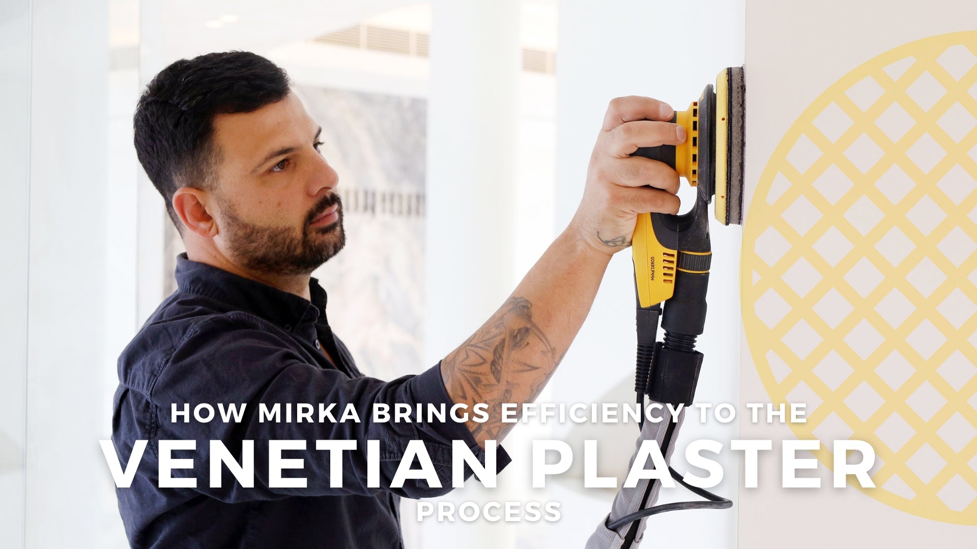 Load video: How Mirka brings efficiency to the Venetian Plaster process