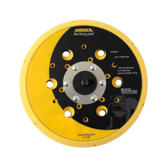 Mirka Backing Pad For Deros Sander, 150mm/6", 48H - Medium Deros